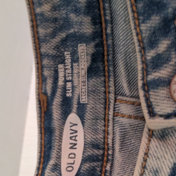 Old Navy power slim straight high rise jeans - Picture 3 of 6
